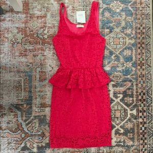 Peplum Lace Dress